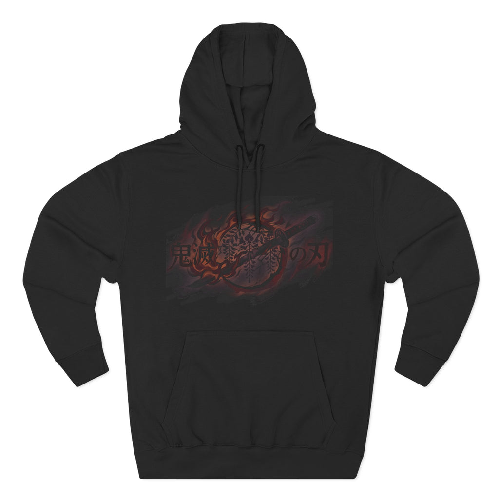 Demon Slayer Hoodie — Red Graphic Hoodie