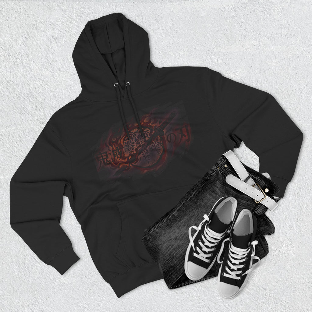 Demon Slayer Hoodie — Red Graphic Hoodie