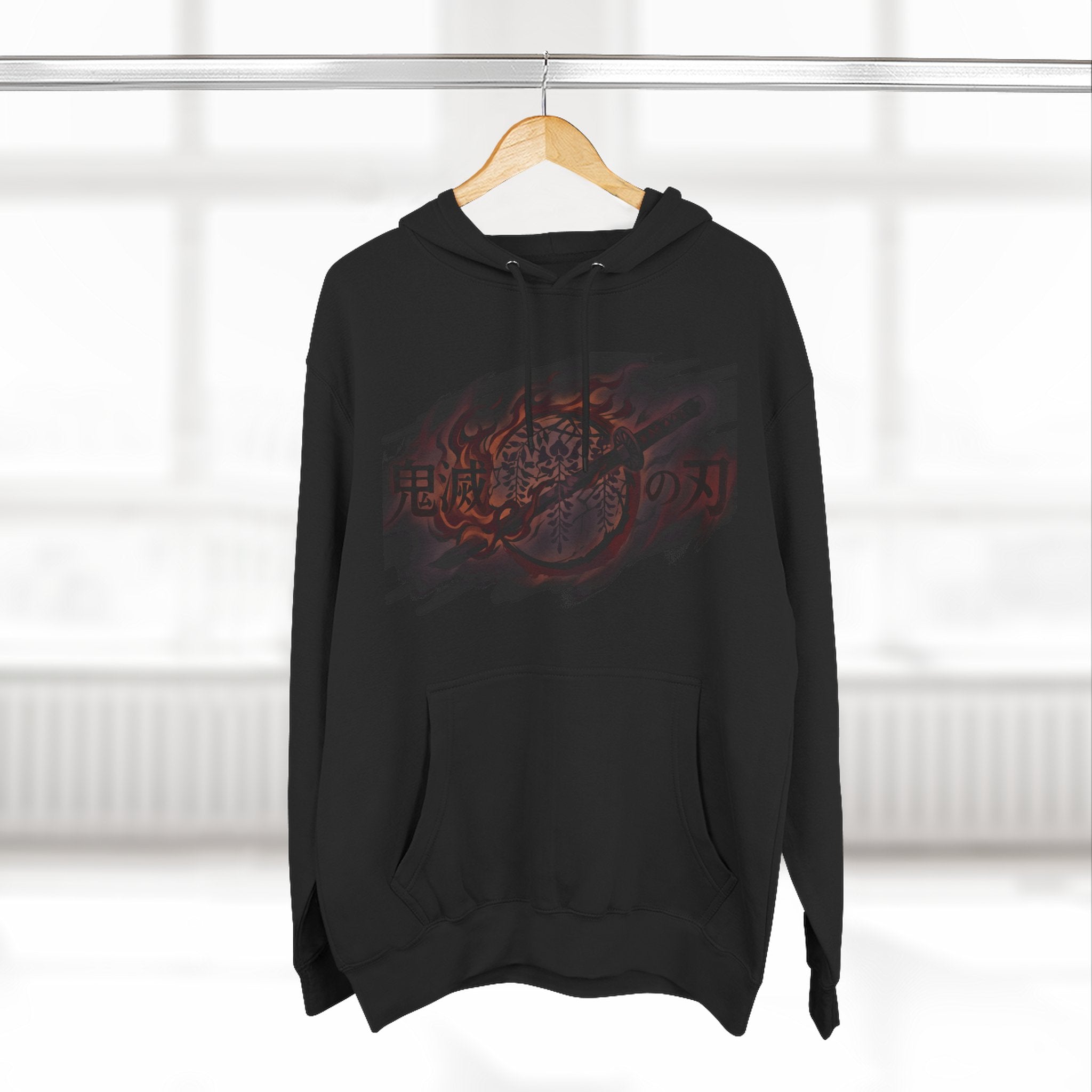 Demon Slayer Hoodie — Red Graphic Hoodie