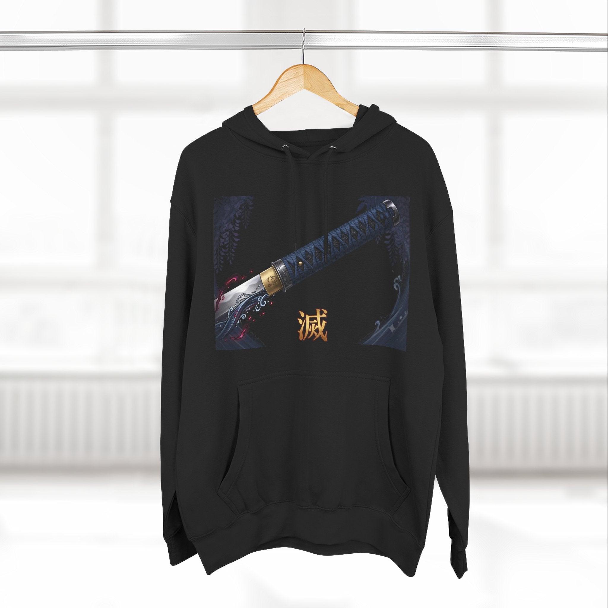 Demon Slayer Katana Hoodie – Anime Sword Graphic Fleece Pullover
